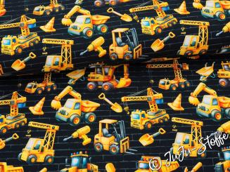 French Terry Baufahrzeuge 