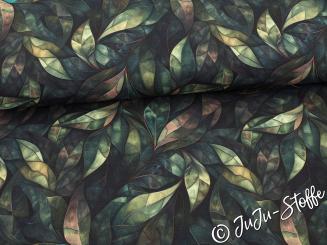 French Terry Blätter army 