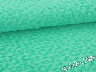 Jacquard Jersey Leo türkis 