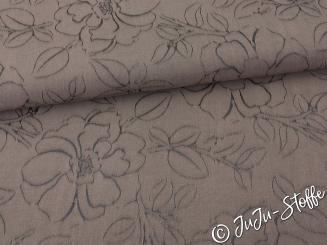 Viskose Jacquard Flowers 