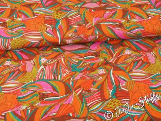 Viskose Blätter bunt 