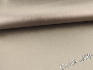Kunstleder uni champagner metallic 