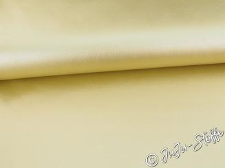 Kunstleder uni gold metallic 