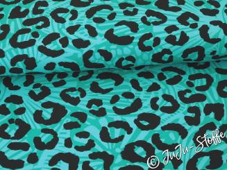 French Terry Leo türkis 