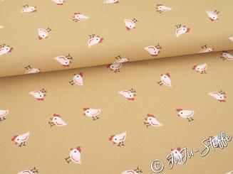 Jersey Minihühner sand Oeko-Tex® 