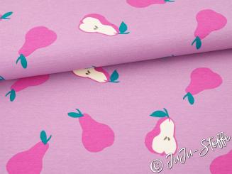 French Terry Birnen violett Oeko-Tex® 