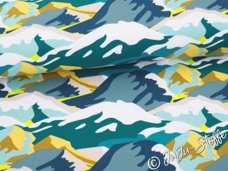 French Terry Berge petrol Oeko-Tex® 