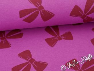 Sweat Schleifen fuchsia Oeko-Tex® 