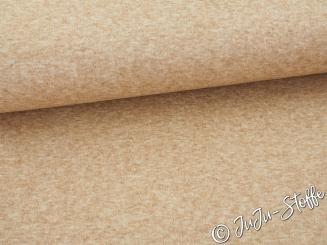 Strickstoff Doubleface havanna meliert 