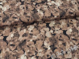 Viskose Aquarellpunkte braun 