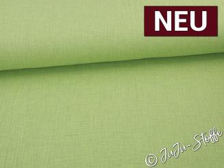 Musselin uni lime meliert 