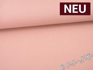 Waffel-Jersey uni rosa 