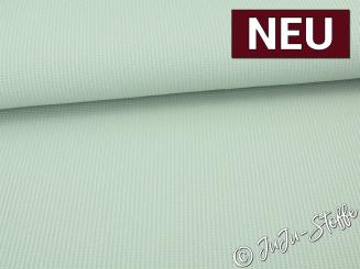 Waffel-Jersey uni mint 