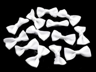 5er-Set Satin-Schleifen weiß 