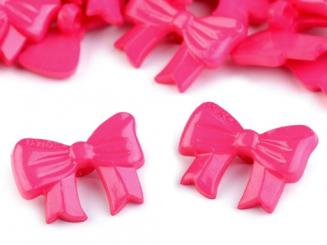 Knopf Schleife himbeer 