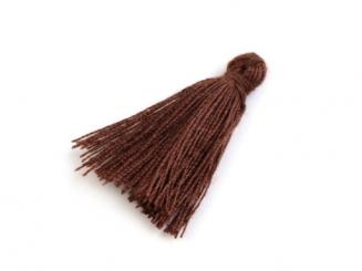 Quasten / Fransen braun 10er Set 