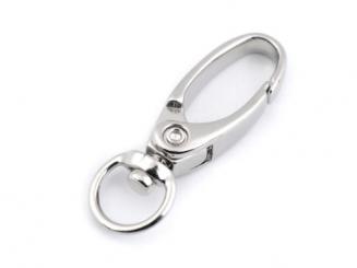 Karabiner drehbar silberfarben, 2er Set 