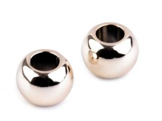 Großlochperle rotgold metallic 5er-Set 