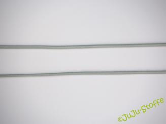 Gummikordel rund Ø3mm silbergrau 