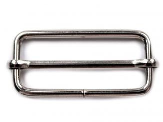 Gurtversteller Metall 39mm silberfarben 