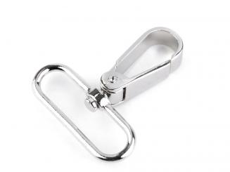 Karabiner drehbar 39mm silberfarben 