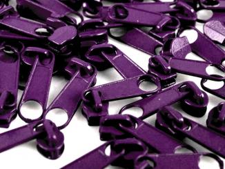 Zipper für Endlos-Reißverschluss violett 