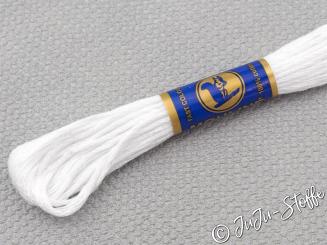 Stickgarn Mouline weiß 0010 