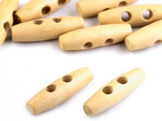 Knopf Konvex Holz, 40mm 