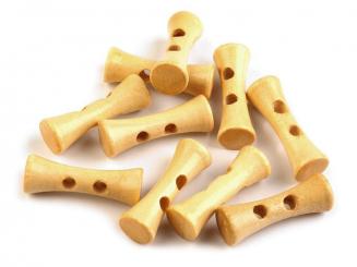 Knopf Konkav Holz hell, 35mm 