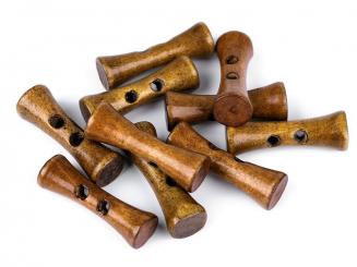 Knopf Konkav Holz dunkel, 35mm 