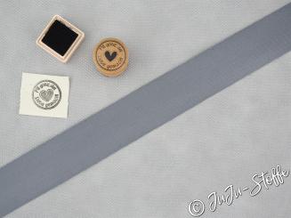 Köperband 40mm grau 