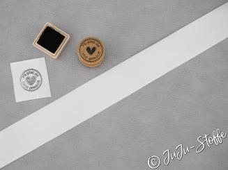 Köperband 40mm weiß 