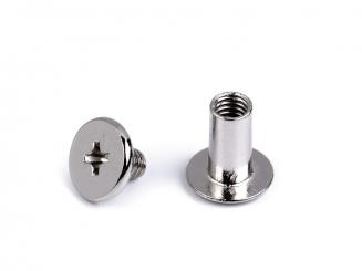 Buchschrauben silberfarben, 5 Stück 