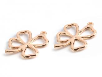 Anhänger Kleeblatt gold 