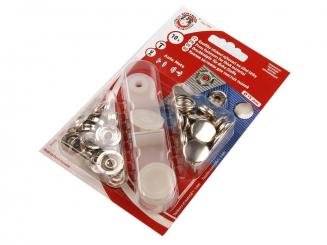 Druckknöpfe Metall silberfarben, 15mm 