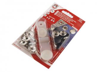 Druckknöpfe Metall schwarz, 15mm 