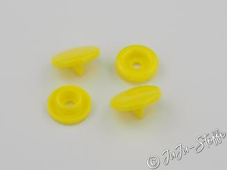 15er Set Kam Snaps rund gelb 