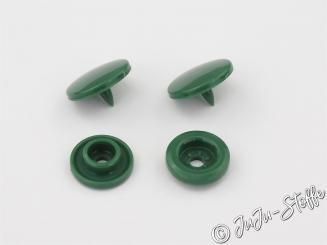 15er Set Kam Snaps rund tannengrün 