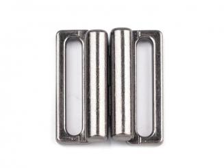 Bikini Verschluss Metall antiksilberfarben 