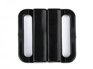 Bikini Verschluss Kunststoff 25mm schwarz 