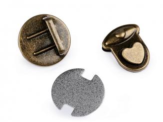 Mappenschloss Herz altmessing 