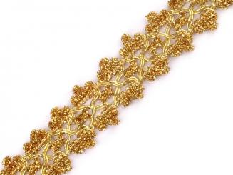 Leonische Borte gold 25mm 