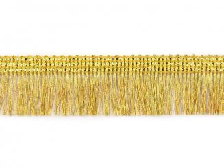 Leonische Fransenborte gold 30mm 