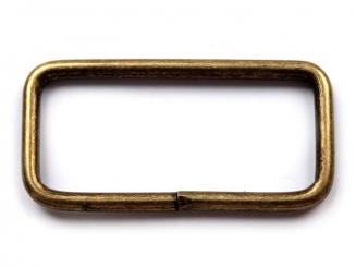 Vierkantring 39mm altmessing 2er-Set 