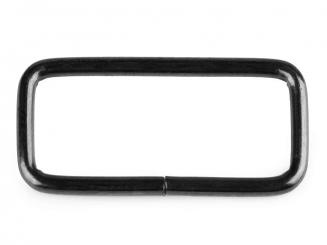 Vierkantring 39mm onyx 2er-Set 