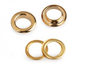 Ösen und Scheiben Ø10mm goldfarbig 