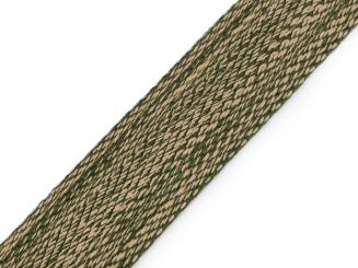Gurtband Breite 39mm grün-beige 