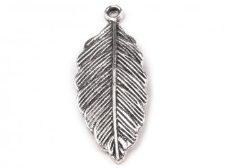 Anhänger Feder silber 