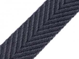 Gurtband mit Struktur uni grau 