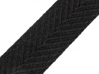 Gurtband mit Struktur uni schwarz 